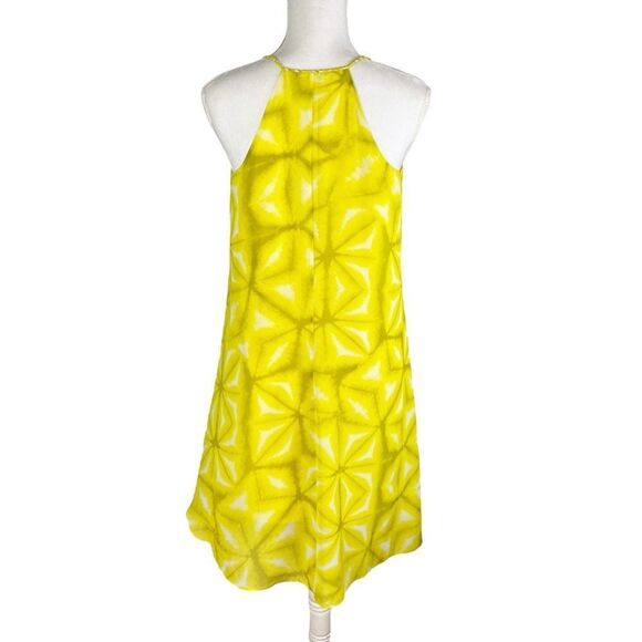 Calvin Klein Bright Yellow Asymmetrical Sleeveless Shift Dress Size‎ 6 - Picture 2 of 6